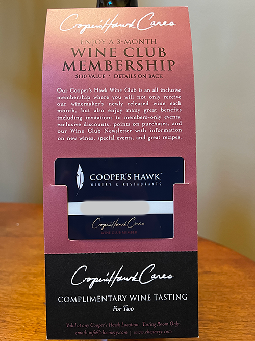 Coppershawk donation<br />
